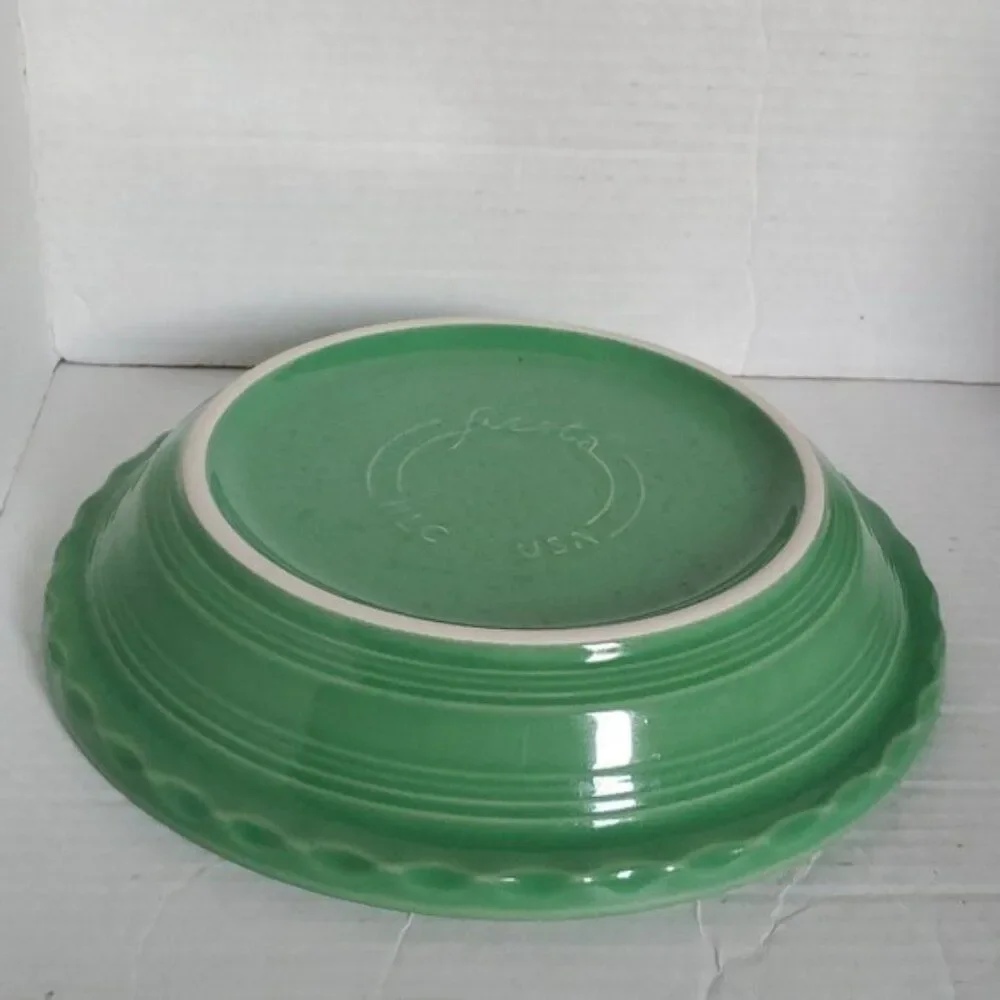 Fiestaware Fiesta Pie Plate Deep Dish Baker Baking Bake Bakeware Meadow CERAMIC
